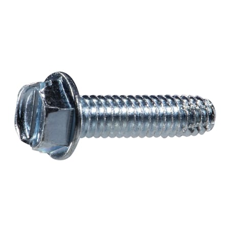 Midwest Fastener Sheet Metal Screw, #8 x 5/8 in, Zinc Plated Steel Flange Hex Head 30 PK 931725